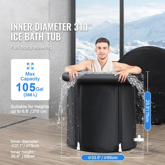 Portable Ice Bath Tub – Cold Plunge Pool for Athletes & Recovery