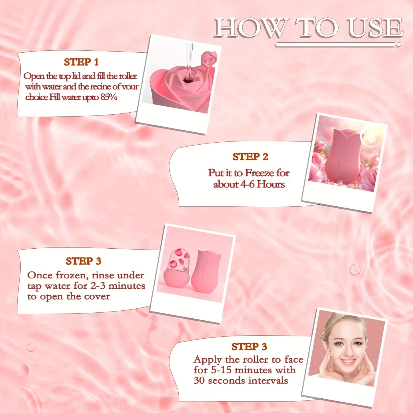 Facial Ice Roller – Cool, Firm & De-Puff Your Skin Daily