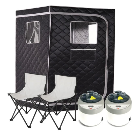 2-Person Home Steam Sauna Kit – Shared Spa Experience Anywhere