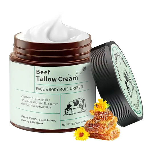 Beef Tallow & Honey Moisturizer Cream – Natural Deep Hydration