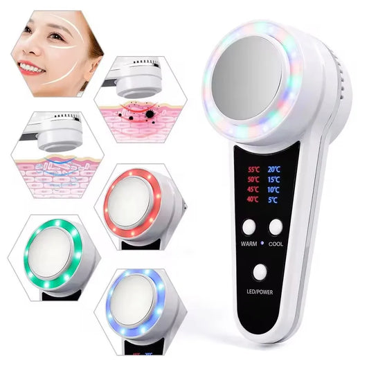 Hot & Cold LED Photon Therapy Face Hammer – Sculpt, Brighten & Restore