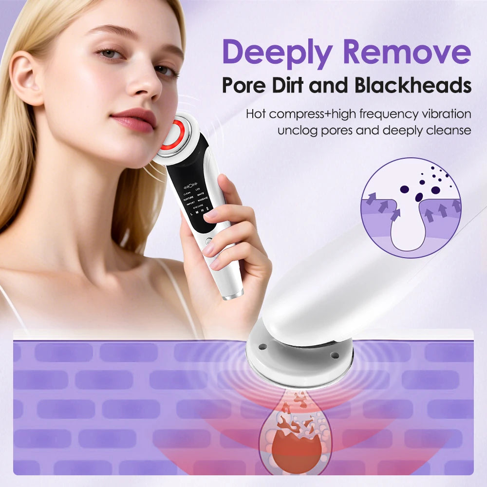 7-in-1 EMS Facial Beauty Massager – Lift, Tone & Glow