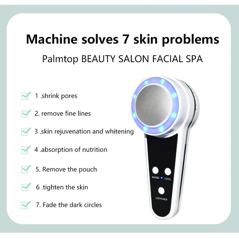 Hot & Cold LED Photon Therapy Face Hammer – Sculpt, Brighten & Restore