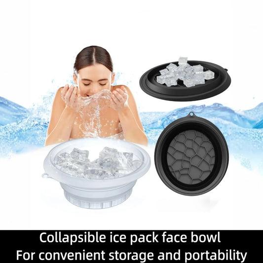 Foldable Ice Bath Bowl for Face – De-Puff & Glow Anywhere