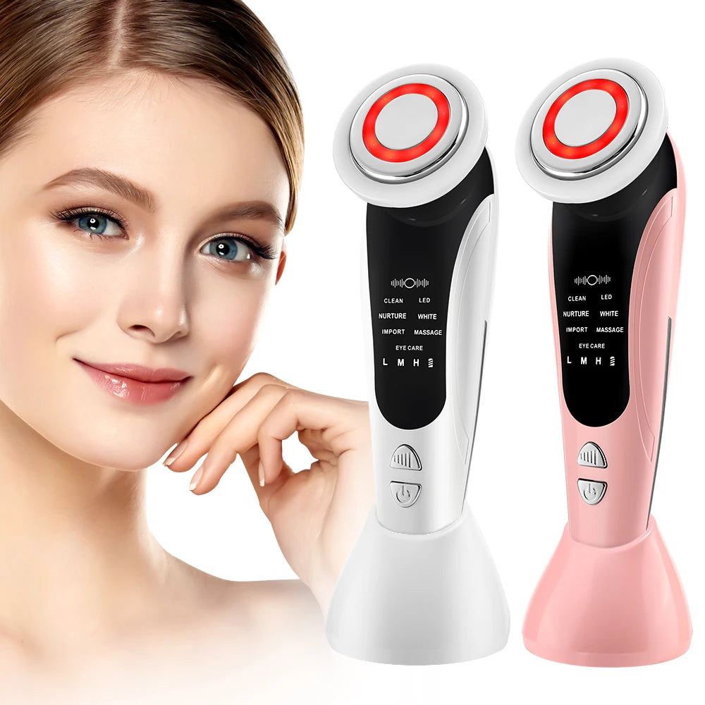 7-in-1 EMS Facial Beauty Massager – Lift, Tone & Glow