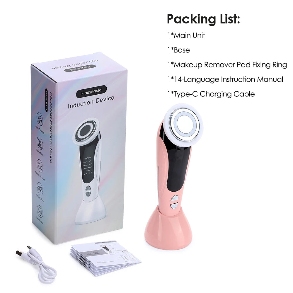 7-in-1 EMS Facial Beauty Massager – Lift, Tone & Glow