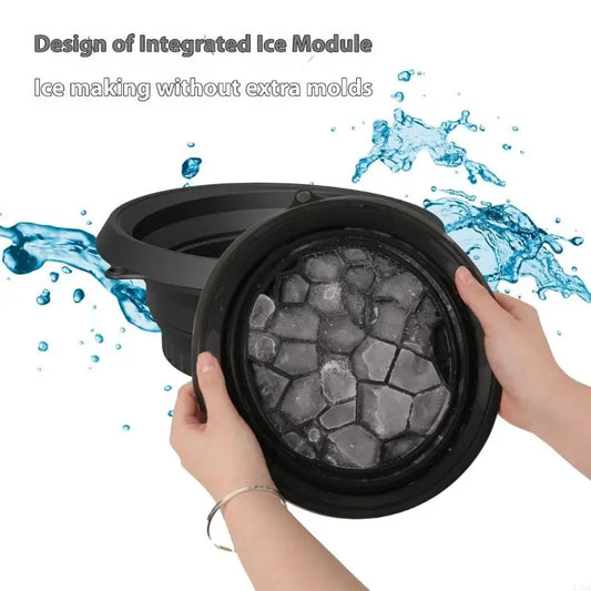 Foldable Ice Bath Bowl for Face – De-Puff & Glow Anywhere