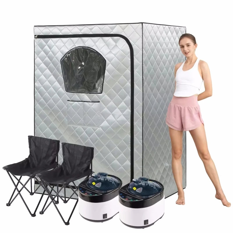 2-Person Home Steam Sauna Kit – Shared Spa Experience Anywhere