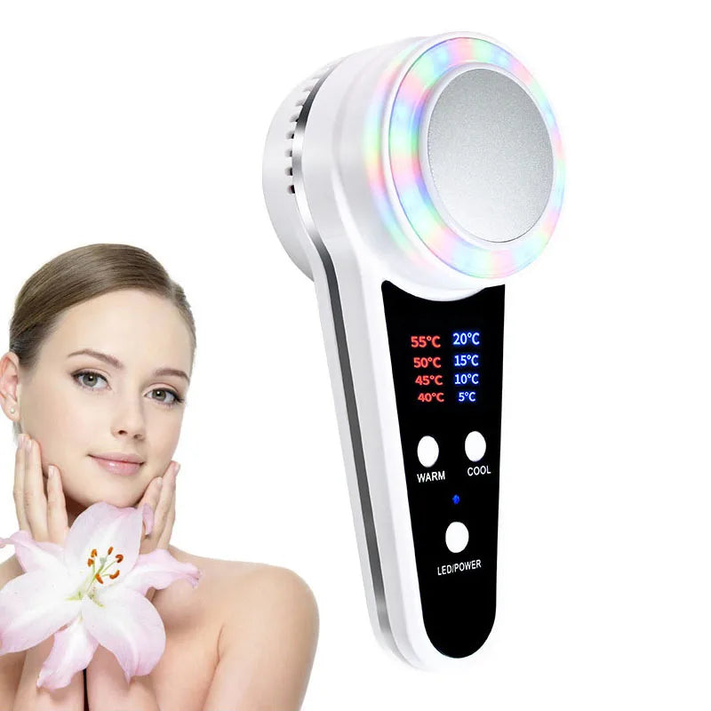 Hot & Cold LED Photon Therapy Face Hammer – Sculpt, Brighten & Restore