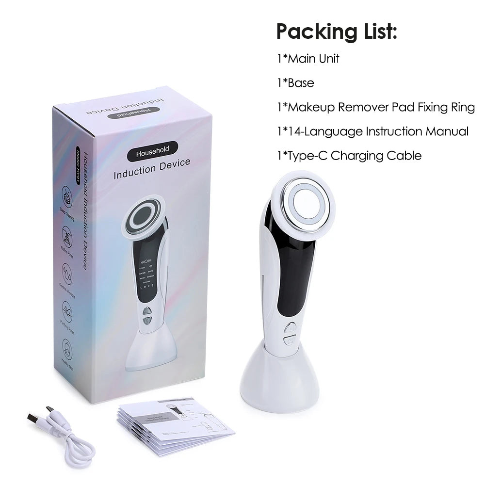 7-in-1 EMS Facial Beauty Massager – Lift, Tone & Glow