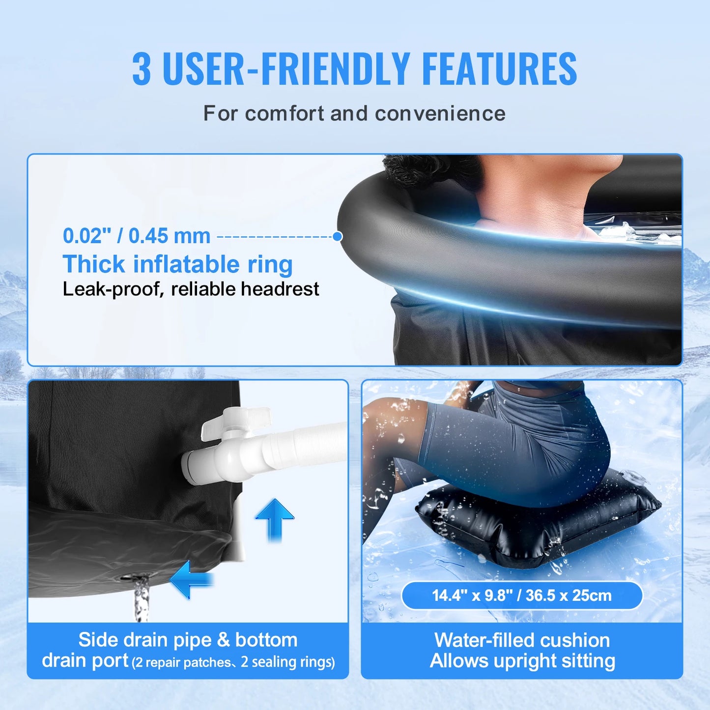 Portable Ice Bath Tub – Cold Plunge Pool for Athletes & Recovery