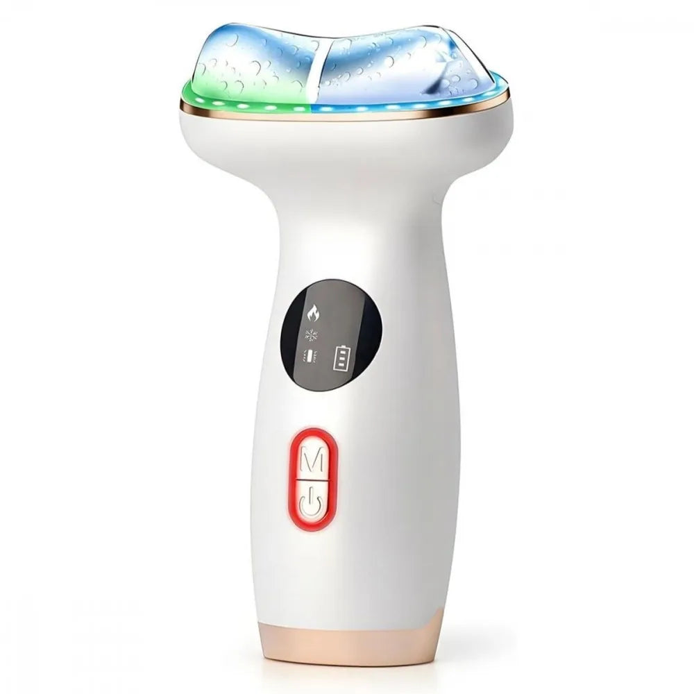 Hot & Cold Cryotherapy Gua Sha Massager – 7-Color Red Light Sculpting Tool