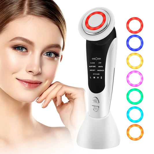 7-in-1 EMS Facial Beauty Massager – Lift, Tone & Glow