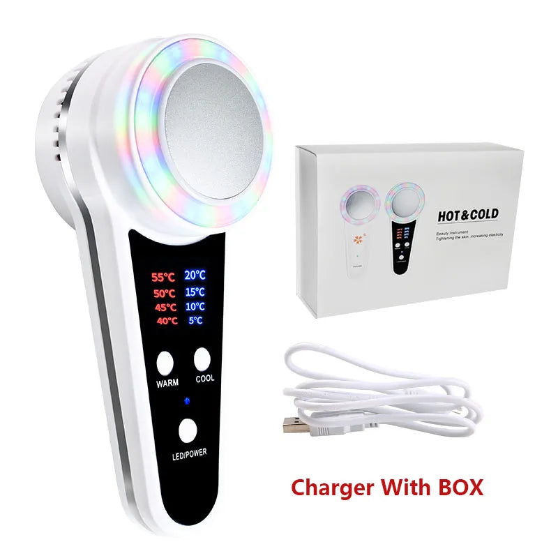 Hot & Cold LED Photon Therapy Face Hammer – Sculpt, Brighten & Restore