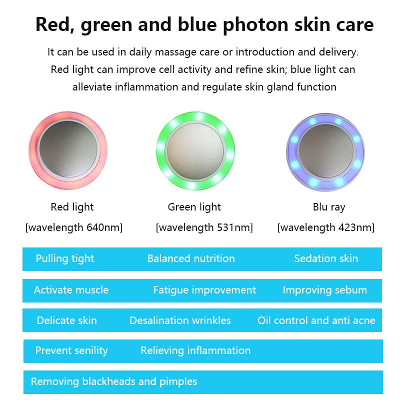 Hot & Cold LED Photon Therapy Face Hammer – Sculpt, Brighten & Restore